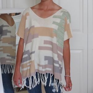 Boho oversized sweater